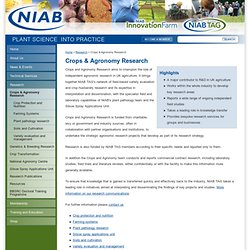 Crops & Agronomy Research