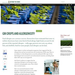 GM Crops and Allergenicity