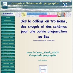 Tous les croquis de géographie du Lycée en Seconde