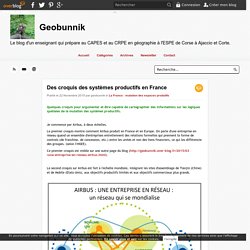 Des croquis des systèmes productifs en France - Geobunnik