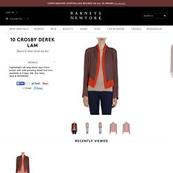 10 Crosby Shawl Collar Grid Jacket