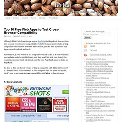 Top 10 Free Web Apps to Test Cross-Browser Compatibility
