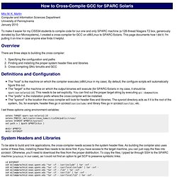 How to Cross-Compile GCC for SPARC Solaris