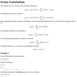 Cross Correlation