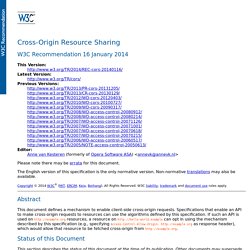 Cross-Origin Resource Sharing