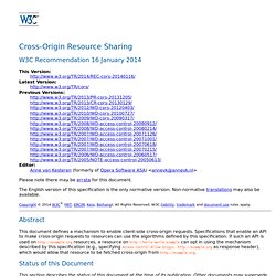 Cross-Origin Resource Sharing