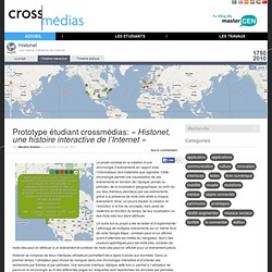 Prototype étudiant crossmédias: « Histonet, une histoire interactive de l’Internet »