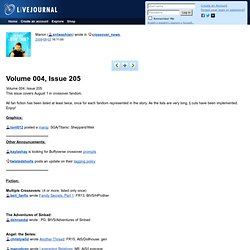 crossover_news: Volume 004, Issue 205