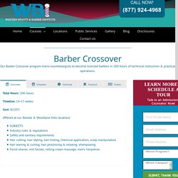 Barber Crossover Course - Western Beauty Institute