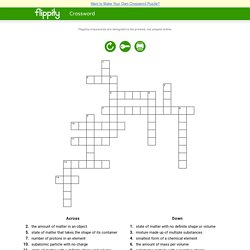 Crossword on Flippity.net