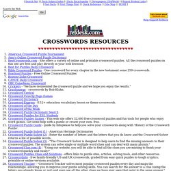 Crosswords refdesk.com