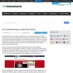 Le Crowdbuzzing ou l’abus des foules 