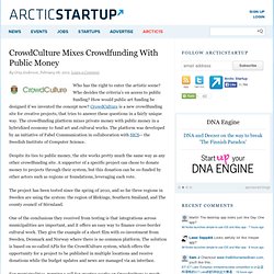 CrowdCulture Mixes Crowdfunding With Public Money