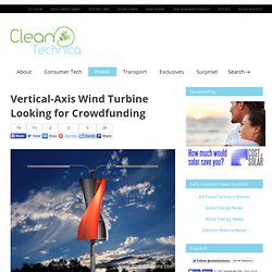 Vertical-Axis Wind Turbine Looking for Crowdfunding
