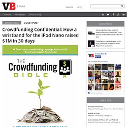 Crowdfunding Confidential: How a wristband for the iPod Nano raised $1M in 30 days