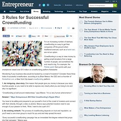 3 Traits of Successful Crowdfunding Projects