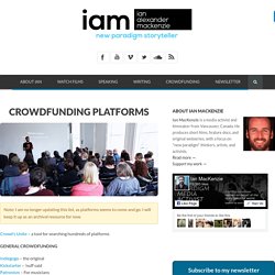 Crowdfunding platforms
