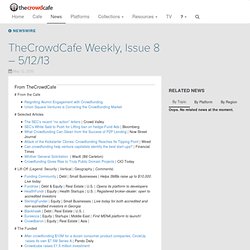 This Week in Crowdinvesting - Issue 8