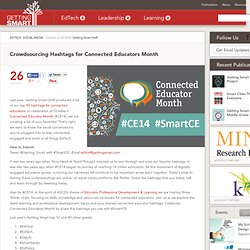 Crowdsourcing Hashtags for Connected Educators Month