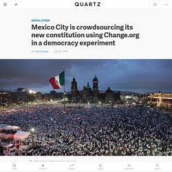 Mexico City Crowdsourcing Its New Constitution