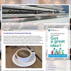 Crowdsourcing Gazette UK: Crowdfunding