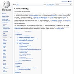 Crowdsourcing - Wikipedia, the free encyclopedia - Aurora