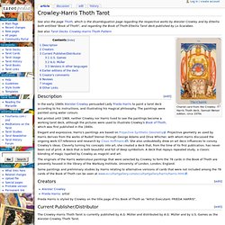Crowley-Harris Thoth Tarot - Tarotpedia