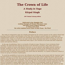 The Crown of Life: Title, Preface, Table of Contents