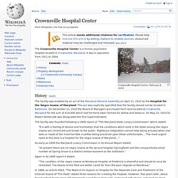 Crownsville Hospital Center