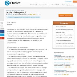 Crozier - Fiche Pouvoir - Comptes Rendus - Igetaround