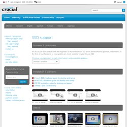 Crucial.com - SSD support