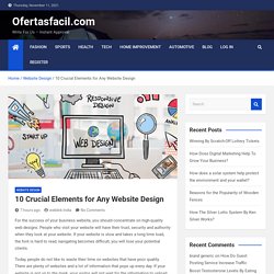 10 Crucial Elements for Any Website Design - Ofertasfacil.com