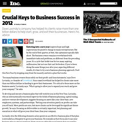 Crucial Keys to Business Success in 2012