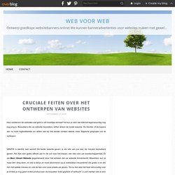 CRUCIALE FEITEN OVER HET ONTWERPEN VAN WEBSITES