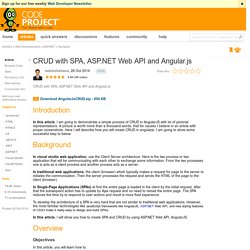 CRUD with SPA, ASP.NET Web API and Angular.js