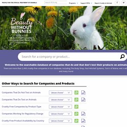 Search for Cruelty-Free Companies