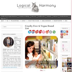 Cruelty Free & Vegan Brand List