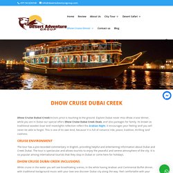 Dhow Cruise Creek Deals - Dhow Cruise Dubai Tickets