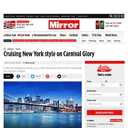 Cruising New York style on Carnival Glory