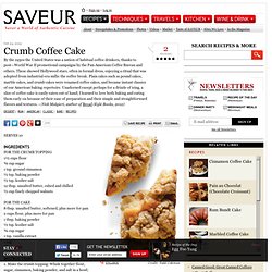 Crumb Coffee Cake Recipe