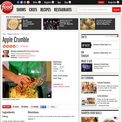Apple Crumble Recipe : Dave Lieberman