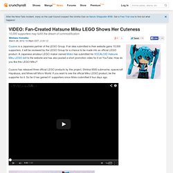 VIDEO: Fan-Created Hatsune Miku LEGO Shows Her Cuteness