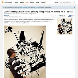 Chinese Manga Fan Creates Striking Perspective Art Where He's The Star
