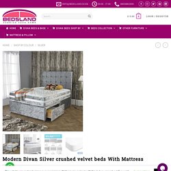 Crushed Velvet Double Bed