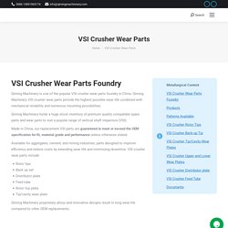 VSI Crusher Rotor Tips