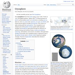 Cryosphere