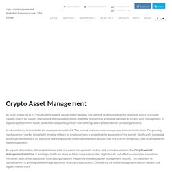 Crypto Asset Management company