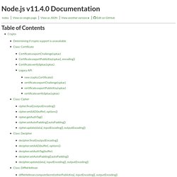 Node.js v11.4.0 Documentation