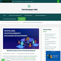 Whitelabel Cryptocurrency Exchange Development Company