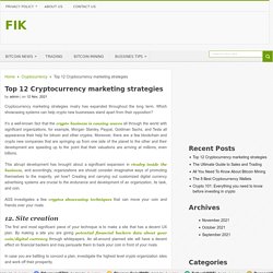 Top 12 Cryptocurrency marketing strategies